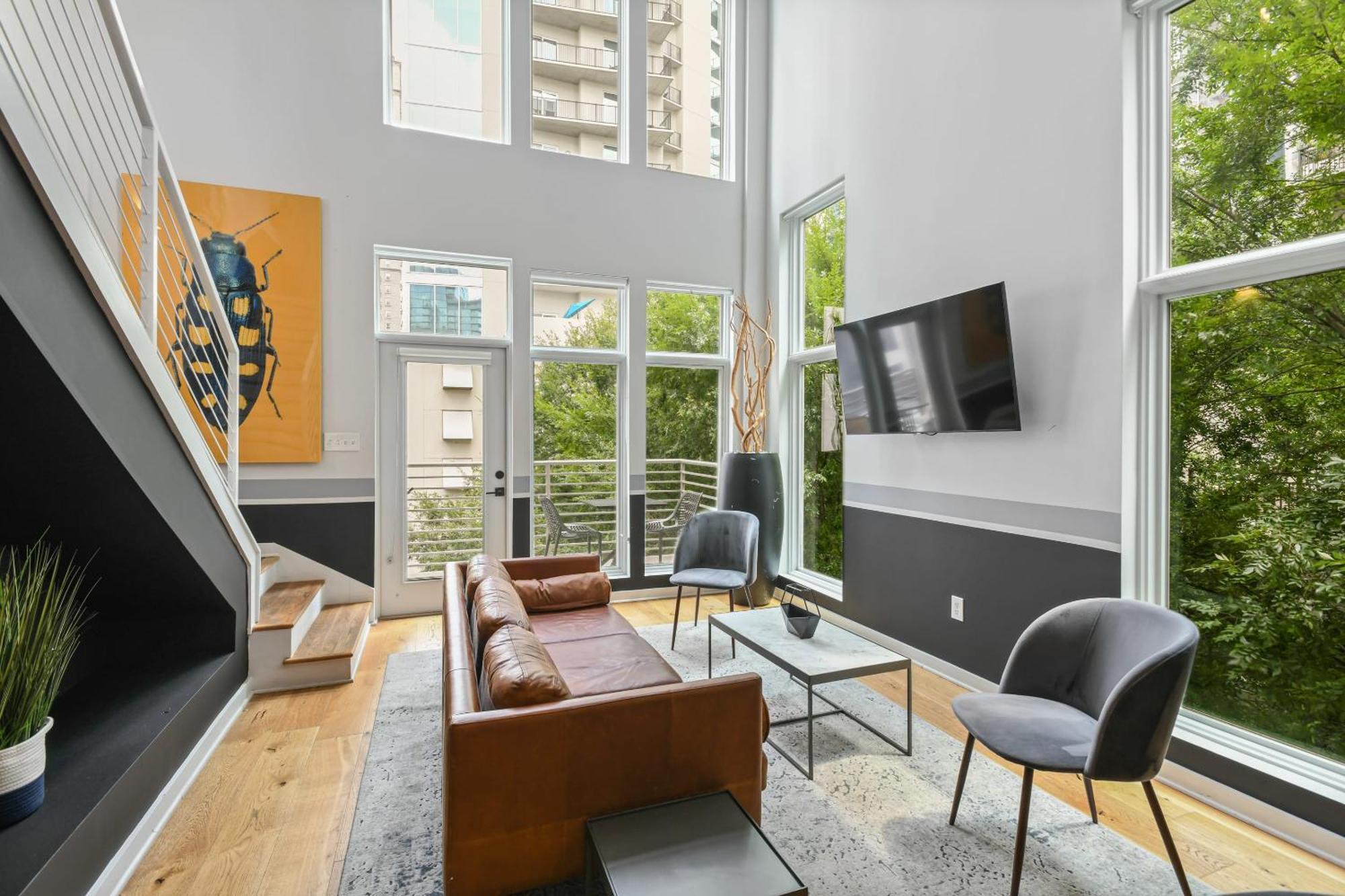 Stupendous Heart Of Piedmont Park Two Story Loft Apartment Atlanta Bagian luar foto